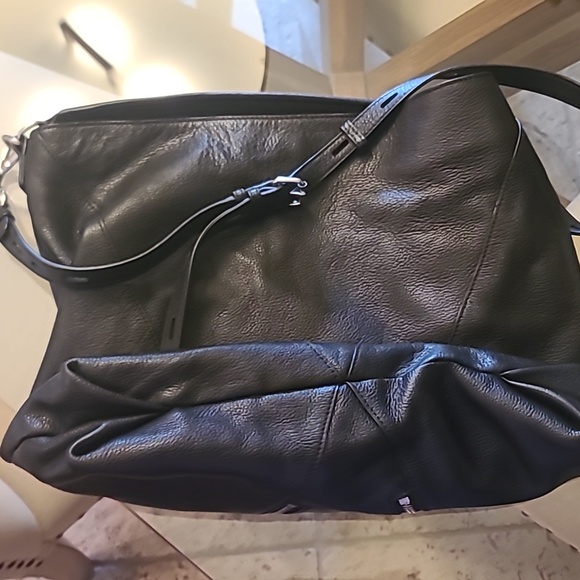 Rebecca Minkoff Moto Hobo/Crossbody in Black Leather - Picture 9 of 11